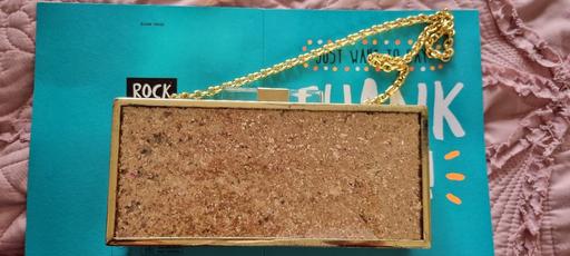 Buy & Sell West Midlands Walsall - Photos for ladies' bag, clutch, golden 23x10cm size