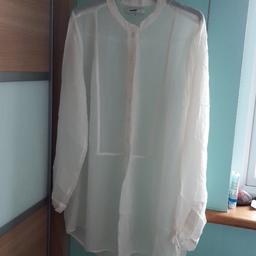 Size 16 grandad style shirt. Sheer fabric ftom Next  New
Collection from Conisbrough or may be able to deliver local