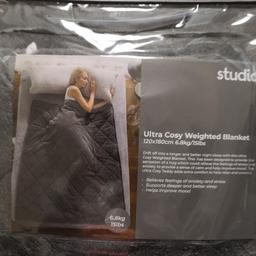 Ultra Cosy Weighted Blanket 15lbs
New in original packaging slight tear in one corner 