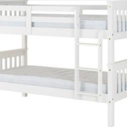quality bunk beds that can be used as singles.
self assembly required
delivery available
mattress sold separately
07708918084