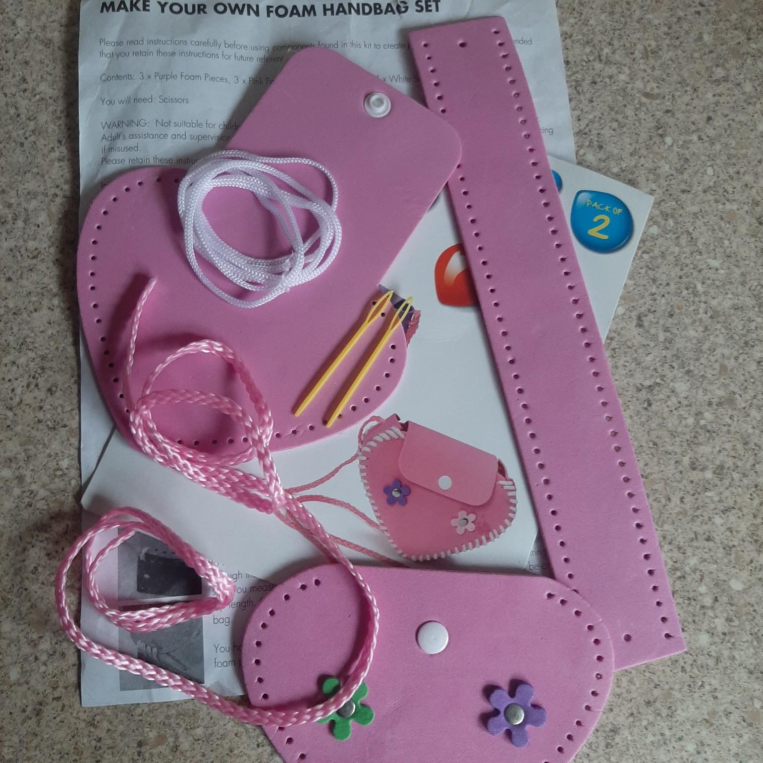 Make your own foam handbag craft kit in Dudley for £1.00 for sale Shpock