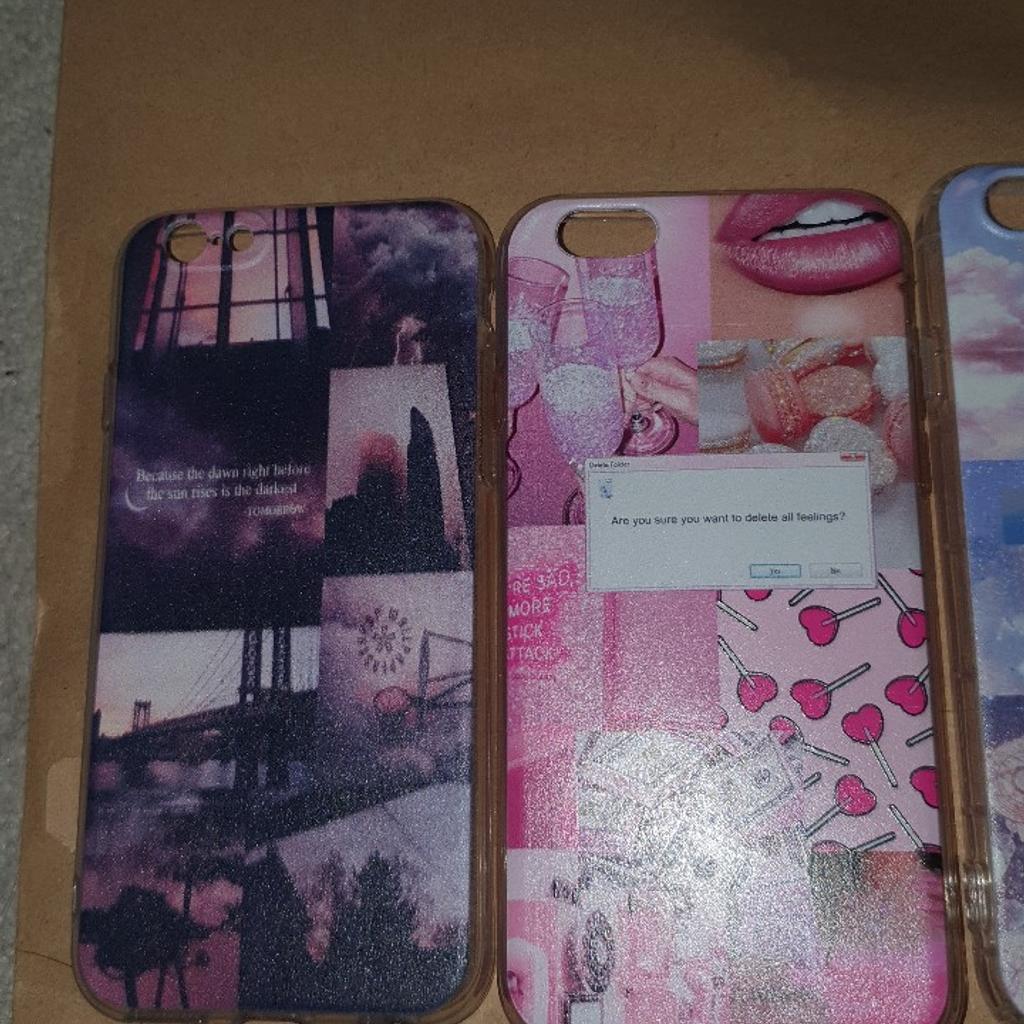 3 are new and just one used for afew days.
£1 each or all for £3.
selling more iPhone 6s phone cases on my page.
can post out at £3.50 costs. pickup Lozells B19 or Saltley B8