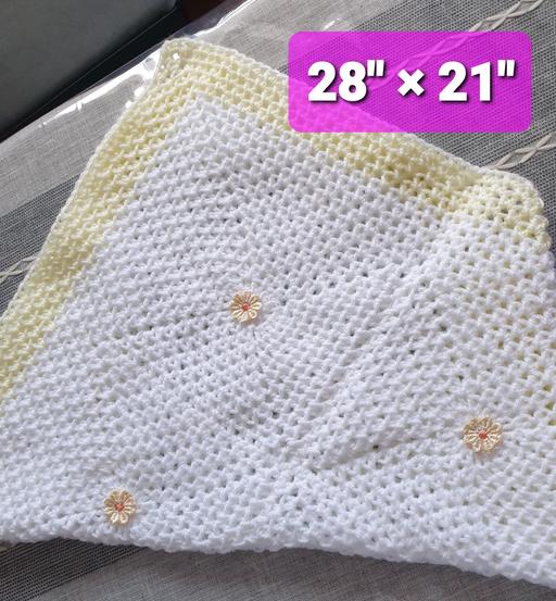 Buy & Sell West Midlands Solihull - Photos for Crochet Daisy Pram Blanket 28