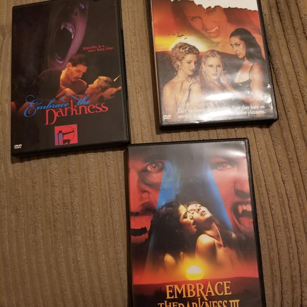 Embrace the Darkness dvd
1, 2, 3
playboy release, rare movie and a collectors item
can post or collection available