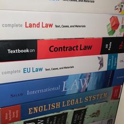 Multiple module textbooks for 1st, 2nd and 3rd year Law Degree. Enlarge the picture to see all options. 

Welcome to buy one or all.

Send me a message. Collection DA14 Sidcup
