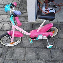 B Twin Mädchen Fahrrad voll funktionsfähig sofort fahrbereit mit Stützrädern.