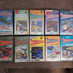 9× Thunderbirds VHS Videos
1x Stingray VHS Video

all in great condition. 

Buyer to collect Only at the moment.