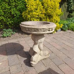 60cm high, lovely stone bird bath. Free. Collection only from Solihull area.
Re advertised as person who said they wanted it failed to turn up.
