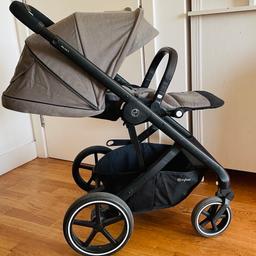 Cybex gold series Balios S travel system. A stylish, sturdy, comfortable pushchair that’s a delight to push on all terrains and is priced competitively considering its premium features. Used, in great condition. Complementary rain cover for free.