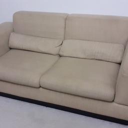 2 seater sofa bed khaki colour, in used condition, arms are a bit dirty could do with a clean.
2 SEATER SOFA BED 196w x 100d x 80h cm.
4ft wide matress,
collection only from near North Wembley Station HA9.