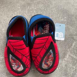 Never used, brand new Spider-Man slippers. Uk size 6 Baby and toddler- COLLECTION ONLY PLEASE