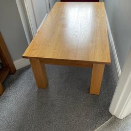 Solid oak coffee table from oak furniture land