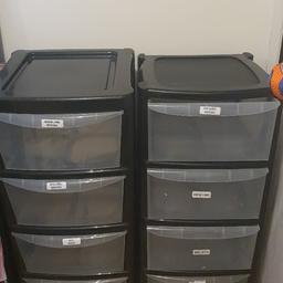 two plastic storage like new need to go asap please £10 each or both £15