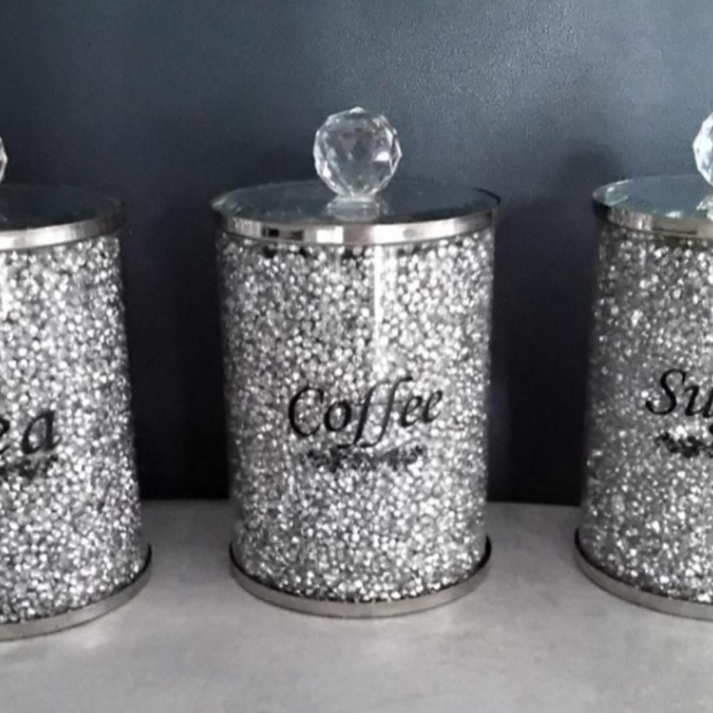 🌈BLING, TEA COFFEE,SUGAR CANISTERS in WS10 Walsall for £10.00 for sale ...