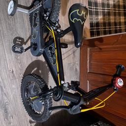 14” Batman bike fully working with stabilisers
Buyer to collect
07944350358