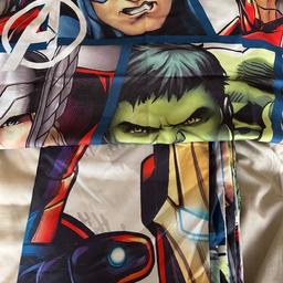 “Avengers” Single duvet cover and pillow case set. £5

Also “Avengers” toweling ‘cover’ - great for just out the pool. £3 - excellent condition. Buyer collects or could deliver locally. On other sites