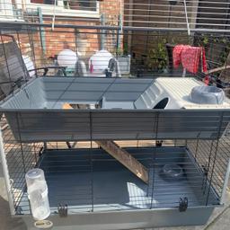 Double rabbit cage very good condition. Only marks are on the ladder

Collection only due to size. B37 area

Sensible offers considered