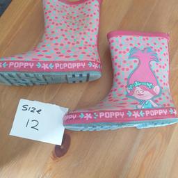 Poppy from trolls Wellington boots size 12
from a smoke free home, collection from chatham, listed on other sites.