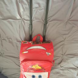 Cars lighting Mcqueen red suitcase trolley, 
A cars fan would love this, as they go on holiday.
from a smoke free home, collection from chatham, listed on other sites.