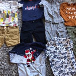 Boys clothes bundle
Age 6-7 years
Excellent & good used condition clothes
10 items

Matching Dino top and shorts
Green Dino trousers
Navy shorts
Long sleeve happy top
Ted Baker top
Brown shorts
Santa 🎅🏻 long sleeve top
White shirt
City 🏙 logo top

From Supermarket stores 🏬
Next
Tu
George
F&F

Smoke and dog free home
Collect Sidcup
Postage available 📦
Lots of other items and bundles available
Kids clothes for sale 🏷