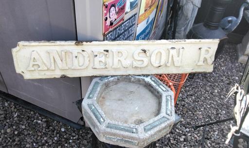 Buy & Sell Sheldon Birmingham - Photos for victorian Anderson Road sign cast iron