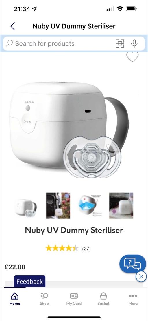 Buy & Sell West London Hounslow - Photos for Nuby UV dummy steriliser