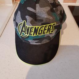 Marvel Avengers camouflage baseball cap in excellent condition 1st to see will buy. Cash on collection preferred or post costing £5.35. Postcode for collection is LS104NF. Any questions please ask and I will answer asap. Listed on multiple sites so it may end abruptly.