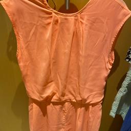 Ladies Orange Playsuit, size 12, can post, pet & smoke free