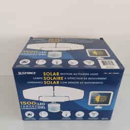 Brand new 
Sunforce 1500 Lumen LED Triple Head Solar Motion Activated Security Light
Fully working order 
Collection only