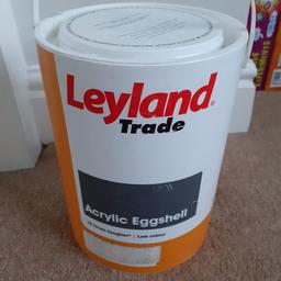 New and unused 5L Leyland Acrylic Eggshell - Flaming Arrow ! terracotta / salmon colour