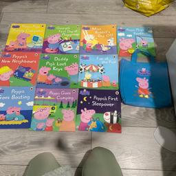 10 books, with pepper pig bag. Excellent condition. Lovely little set for any little pepper pig fan. Collection only. Thank you