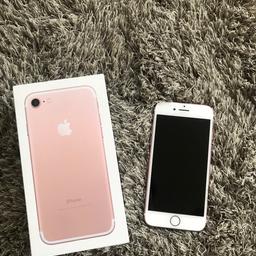 Apple iPhone 7 32gb rose gold
Immaculate condition - not a mark on it hardly used
Comes with box and charger
Collection only