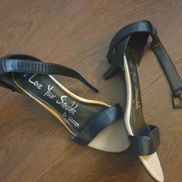 black kitten heels shoes wiv straps size 39(6) from George sorry no post cash on collection x
