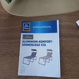 Aluminium-Komfort-Sonnenliege XXL
Wurde nur 1x aufgebaut, NIE benutzt!
Farbe: beige
Selbstabholung