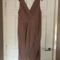 TFNC Maternity Mink Gathered Wrap Dress size 14. Purchased from New Look. In brilliant condition as only worn once to a wedding. £20 collect WR4