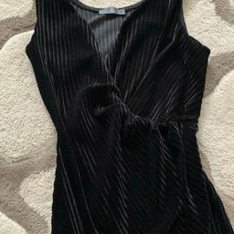 Missguided black wrap dress, size 8.Excellent condition