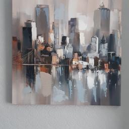 City scene canvas. 60x60cm