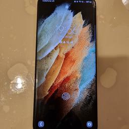 I'm selling my Samsung Galaxy S21 Ultra 5G as I have recently upgraded. It is unlocked to all networks. 128GB storage. The phone is in very good condition and I will include an original Samsung smart folio case. I will not waste my time with silly offers and scammers. Serious buyers only.