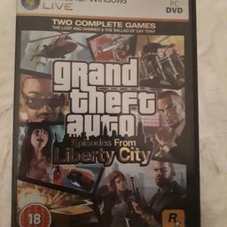 GTA LIBERTY CITY 2 complete games the lost and damned & the ballad of Gay Tony. this is for PC Windows 64 bit