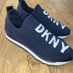 Dkny scuba slip on trainers, Navy blue and white. Worn a few times but still in immaculate condition.