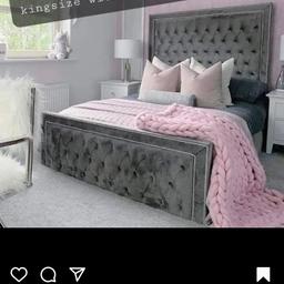 King size bedframe only for sale brand new still in packaging