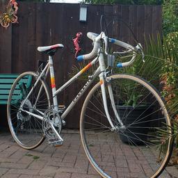 This bike is in incredible condition considering its around 45 years old !!!!

Its in perfect working order having been through a Full Service including period tyres, new brake and gear cables, seat and a complete set up to ensure perfect working order!

PEUGEOT pride this bike as it was Handbuilt to a very high standard in France and exported to the UK in very small numbers.

A very high quality ladies road/race bike that is in incredible condition, perfect working order and now ready for you .