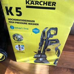 Karcher K5 smart control used once. Selling as kitchen tap makes it difficult to use and also living in a flat. Comes with all in pictures. No single scratch as only used for 20mins. More specifications online.