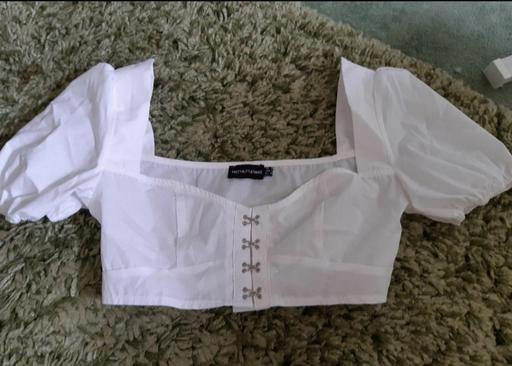 Buy & Sell West Midlands Walsall - Photos for new white milkmaid crop top size 8 summer