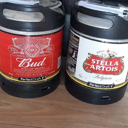 2 6L beer kegs Stella & Budwieser 
Collection from Leeds 9 East end park
