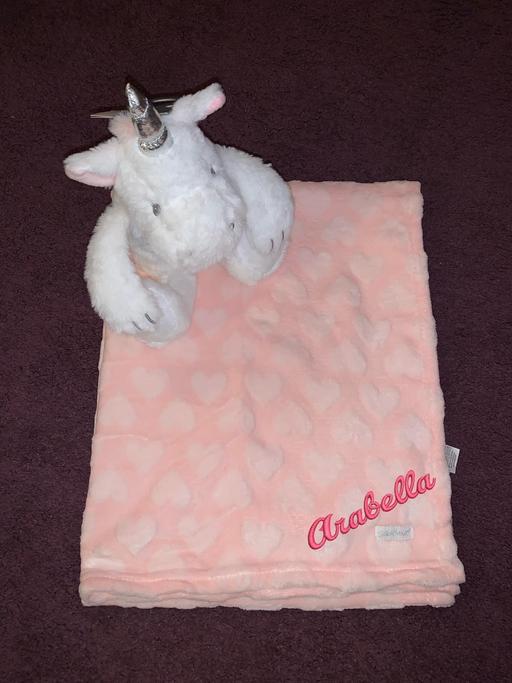 Buy & Sell County Durham Stockton-on-Tees - Photos for Personalised unicorn teddy and blanket