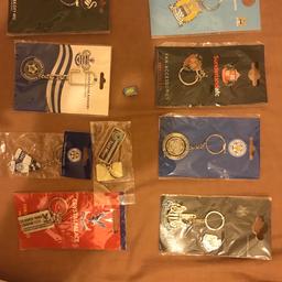 Football badges of various football teams. See photos for club badges and information.