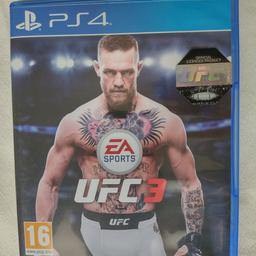 Amazing condition UFC 3 PS4 game.
Still in great working order and no longer needed anymore.
Collection in Battersea.