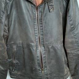 brown,medium sized,mans jacket in good condition from pet and smoke free home