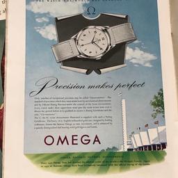 1950s punch magazine with omega advertising page that could be framed 
The magazine is full of vintage advertising 
Collection Sheffield s5 
But could post